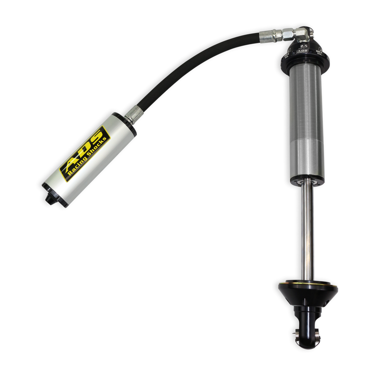 ADS 2.5" x 10" Stroke Coil-over Race Shock with Remote Reservoir (90 Degree Hose) with Compression Adjuster