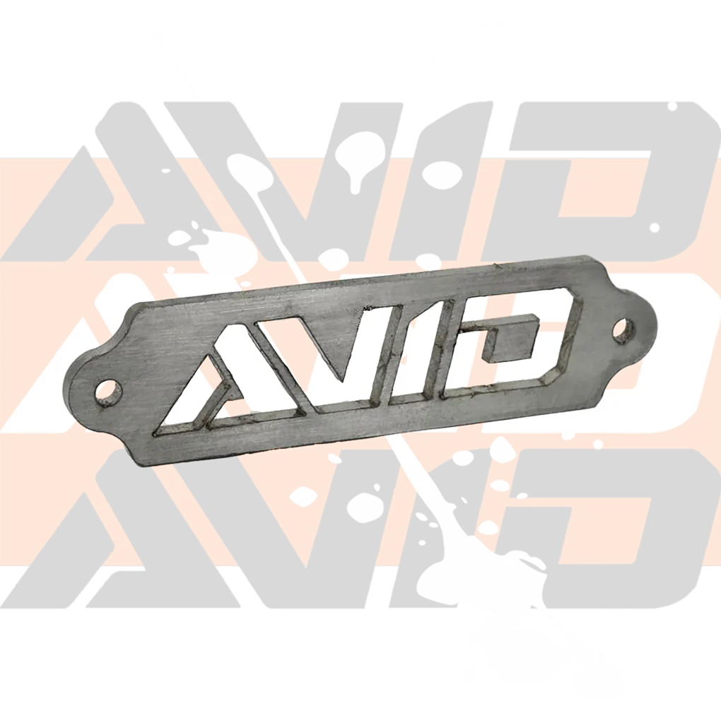 AVID Logo Stainless Steel Rivet On 3.438 x .875 x .125