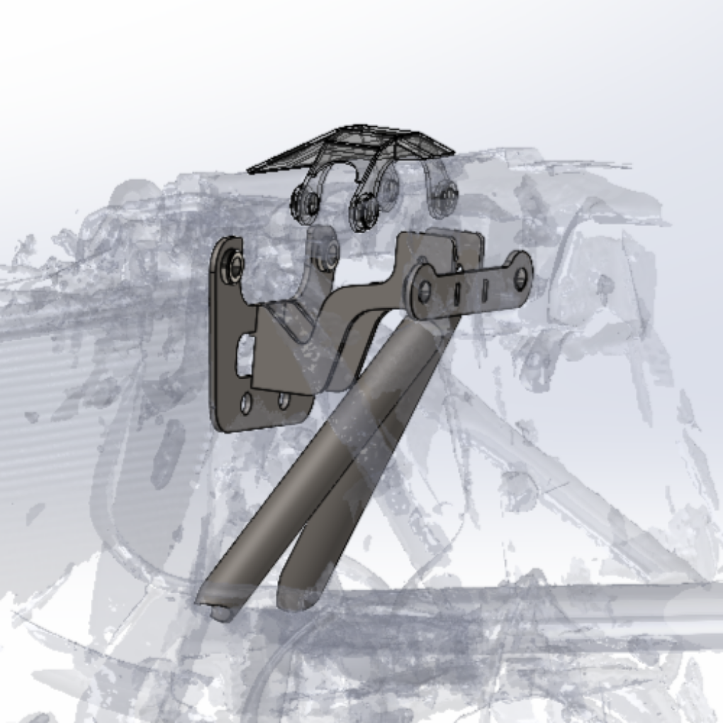 Can-Am Maverick R Front Upper Control Arm Inner Pivot Gusset Kit