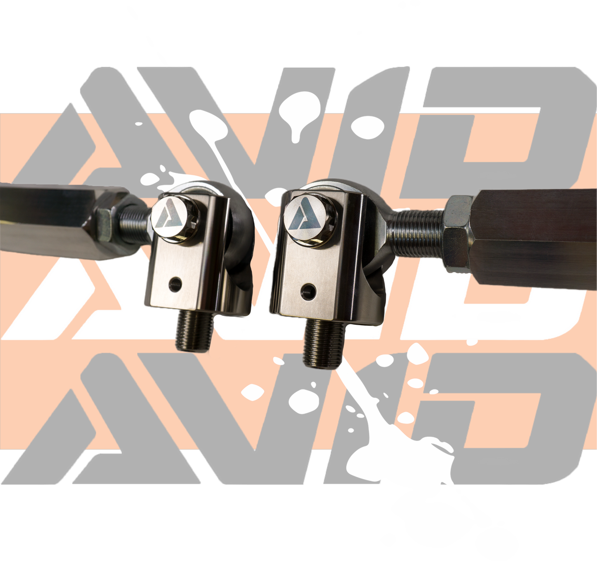 AVID Racing Polaris Pro R 80" Baja front suspension kit billet tie rods with billet tie rod clevis and titanium hardware