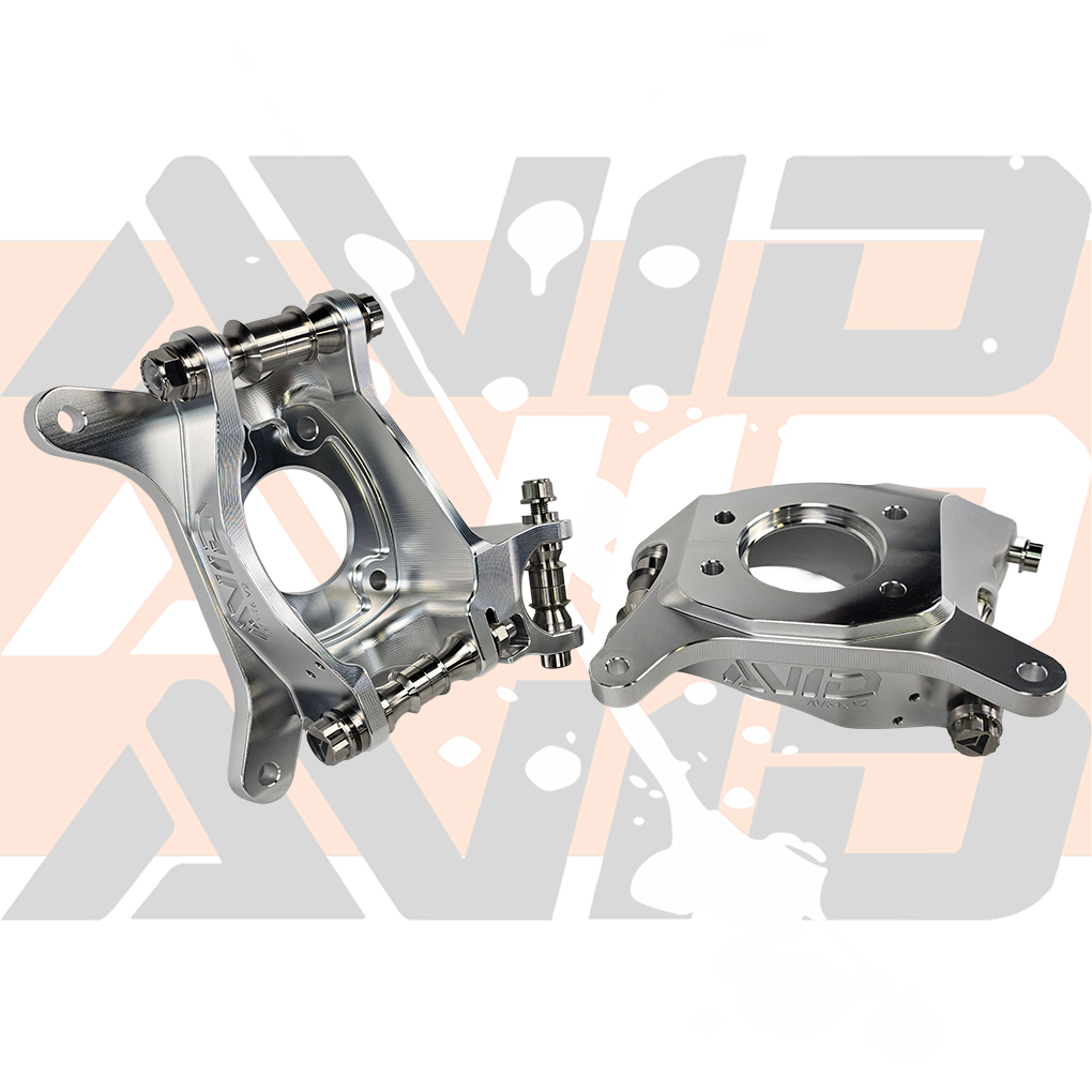 Polaris RZR Pro R / Turbo R / Turbo S Lightweight Billet Front Upright, Double Shear Vertical Uniball