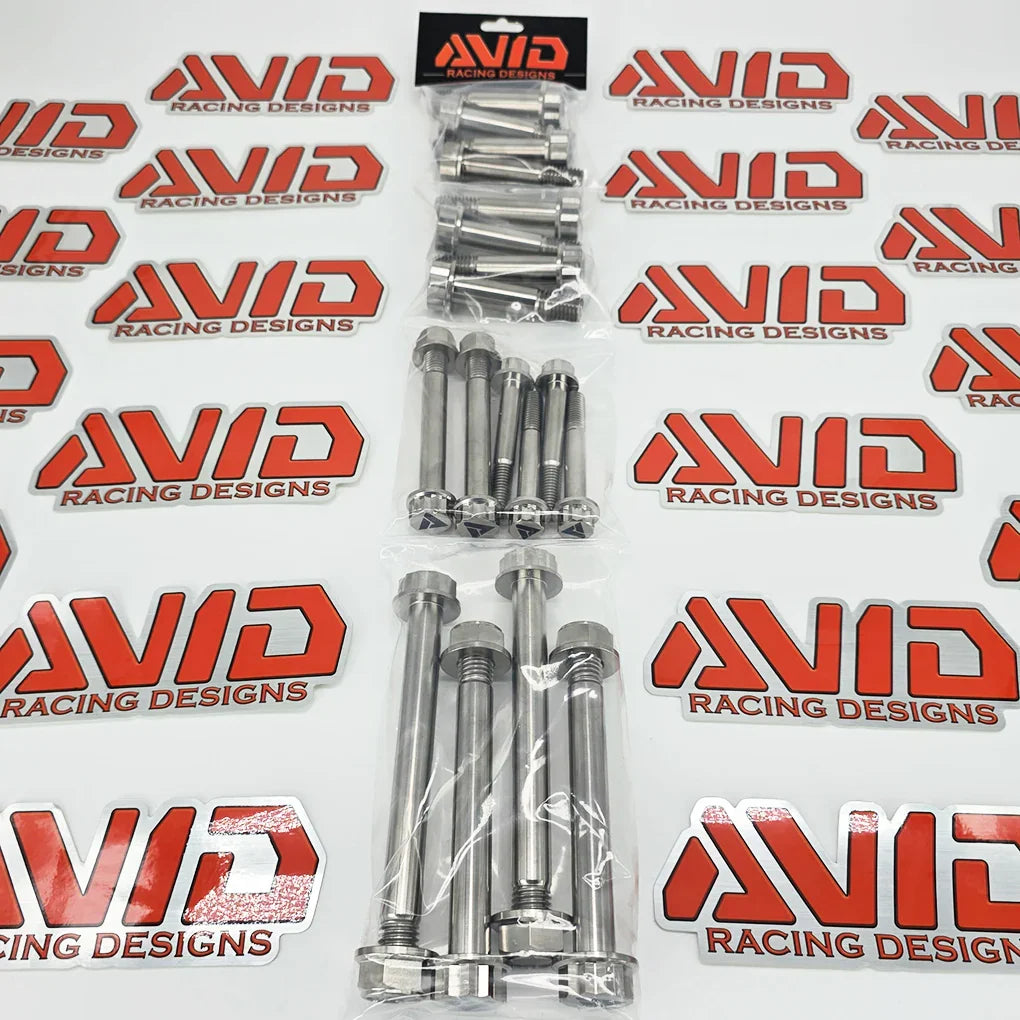 Can-Am Maverick R Race Front AVID Titanium Bolt Hardware Kit, 24 Piece