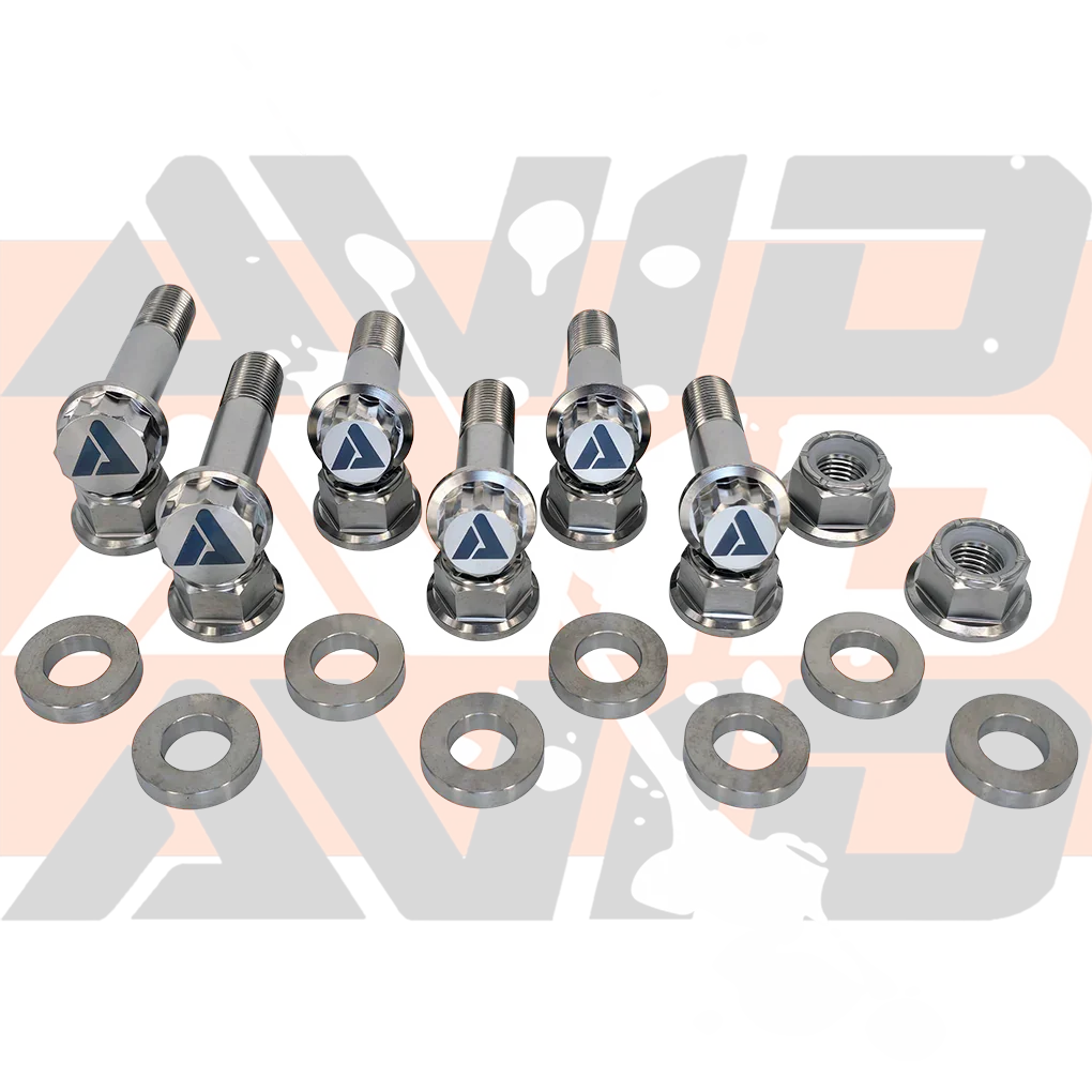 Can-Am Maverick R Rear Sway Bar AVID Titanium Bolt Hardware Kit, 22 Piece