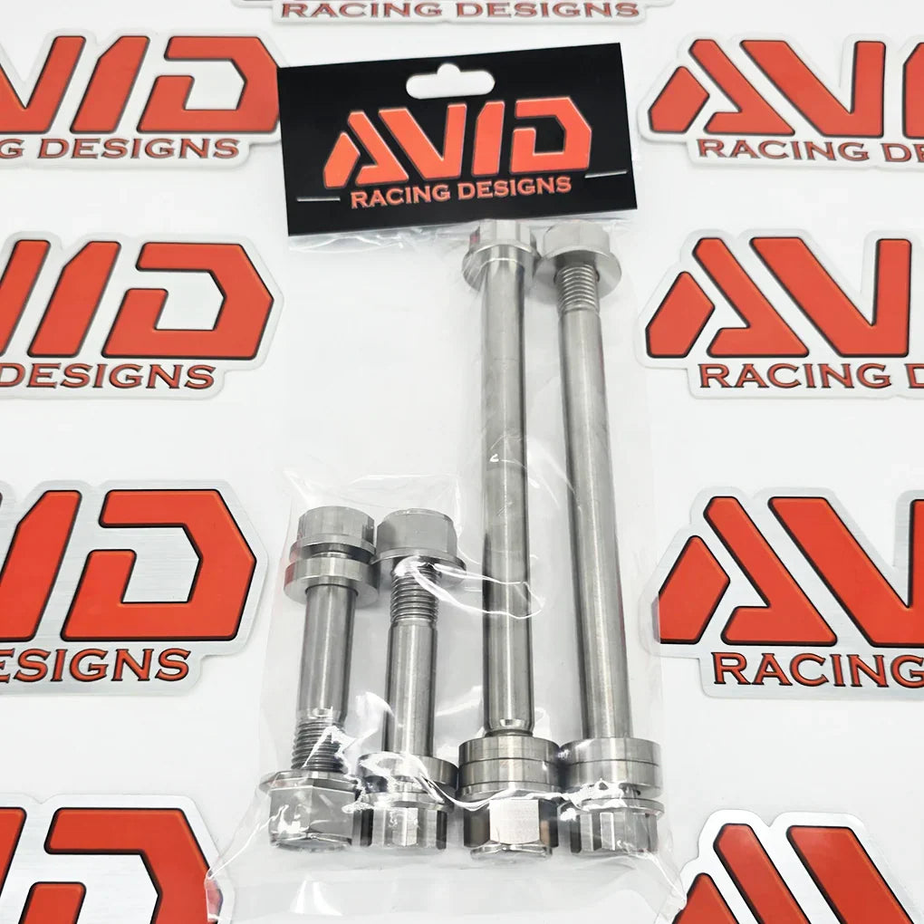Can-Am Maverick X3 Front Shock AVID Titanium Bolt Hardware Kit, 14 Piece