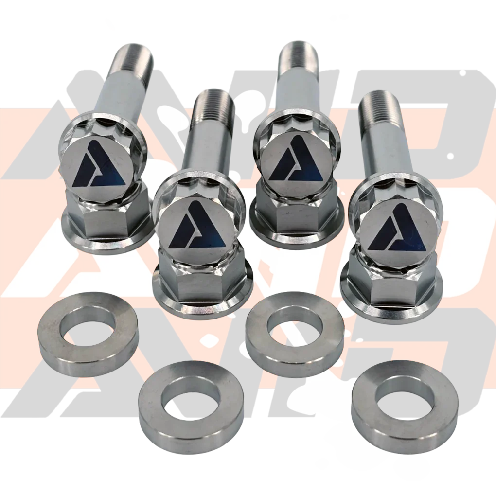 Can-Am Maverick X3 Rear Shock AVID Titanium Bolt Hardware Kit, 12 Piece