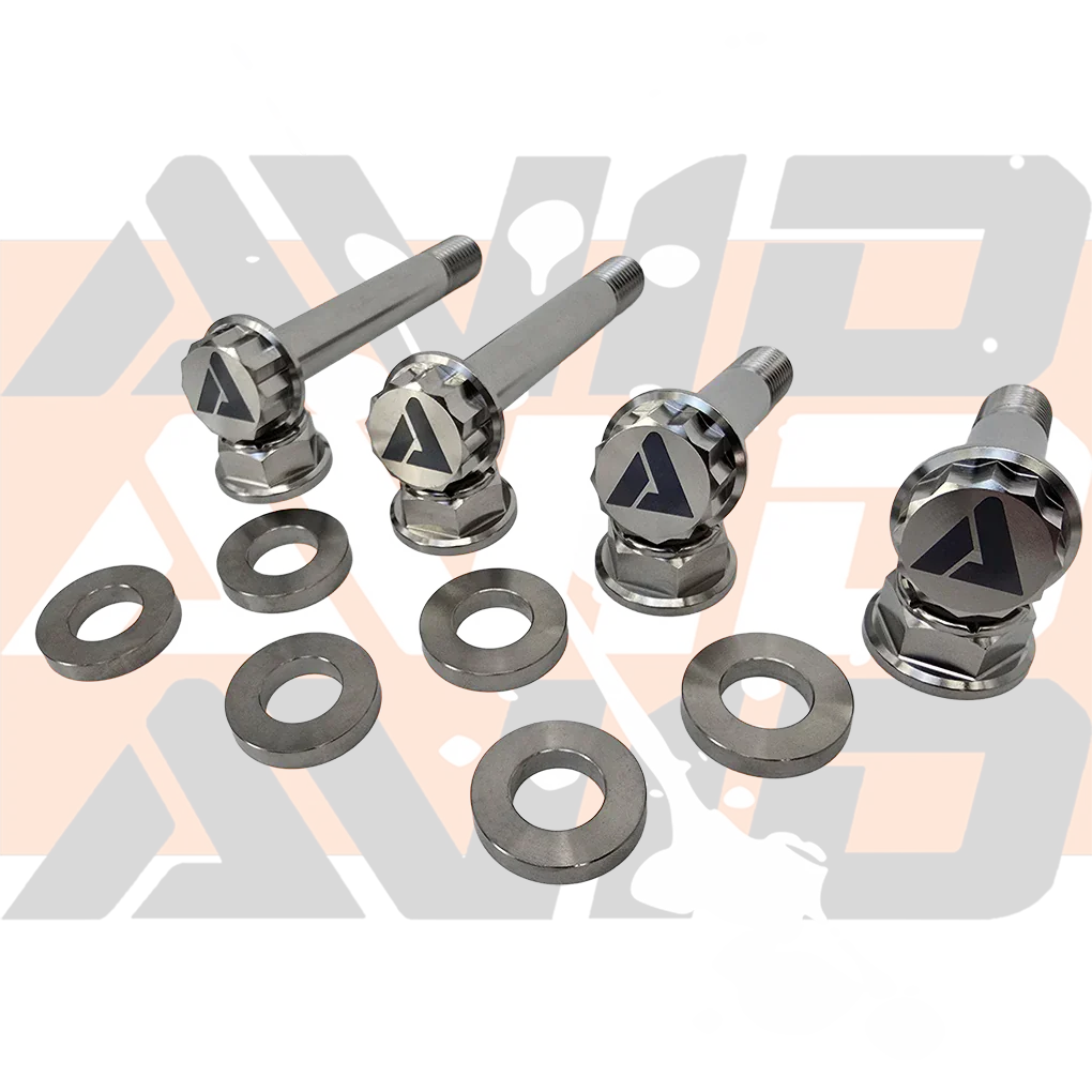 Polaris RZR Pro R Front Factory Shock AVID Titanium Bolt Hardware Kit, 12 Piece