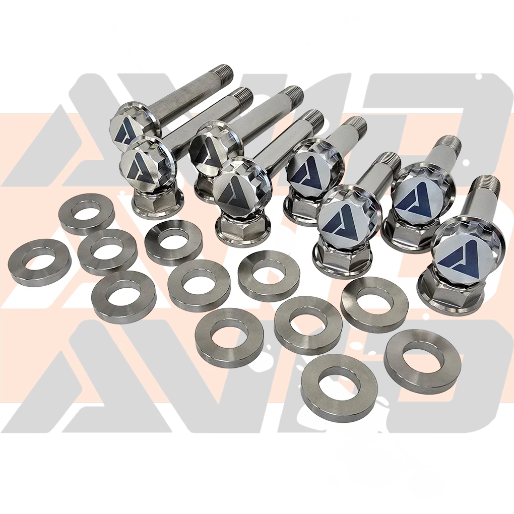 Polaris RZR Pro R Rear Radius Rod AVID Titanium Bolt Hardware Kit, 28 Piece