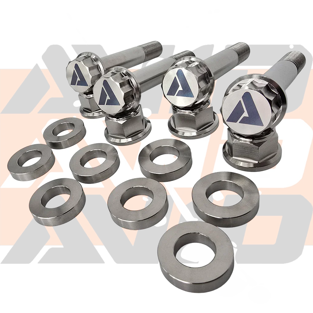 Yamaha YXZ1000 Rear Shock AVID Titanium Bolt Hardware Kit, 12 Piece