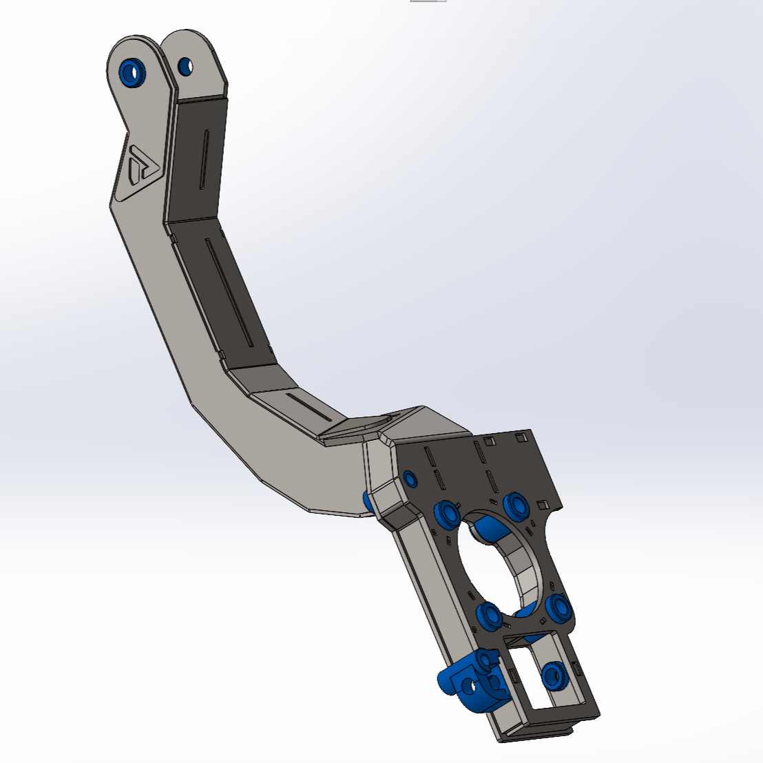 AVID Racing Can-Am Maverick R Baja Race 4130 Chromoly Uprights / Knuckle CAD draft drawing outer view
