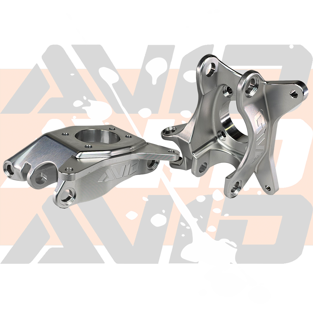 Polaris RZR Pro R / Turbo R / Turbo S Baja Billet Front Upright, Double Shear Vertical Uniball