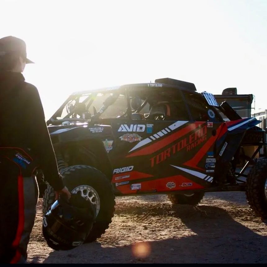 Polaris RZR XP1000 race UTV with AVID Racing long travel suspension