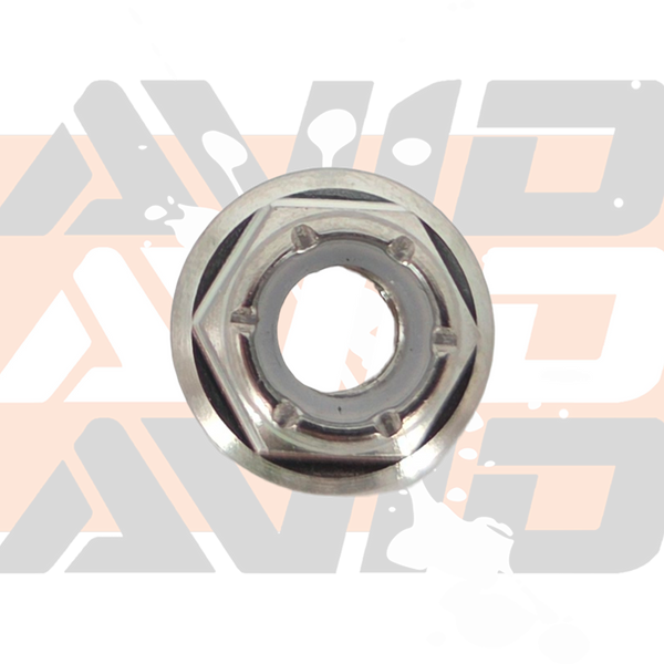 Titanium 6 Point Flange Nylon Lock Nut, M6 x 1.0 | AVID Racing