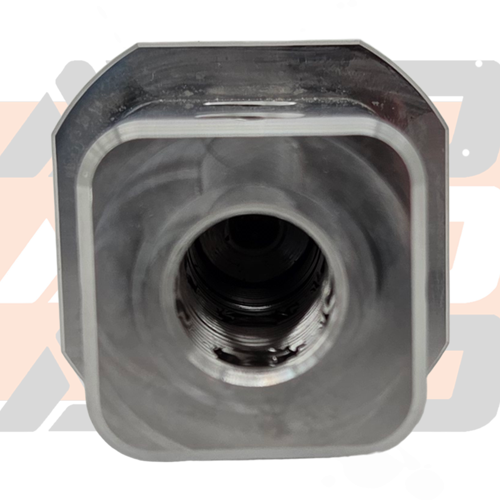 AVID Racing 7/8 Stem Cup, Bolt In — Threaded Bore View — AVID-UBC14-01_01 [AVID:13207ef4-cbd8-4cd3-b27c-dfc30bfedb8b]