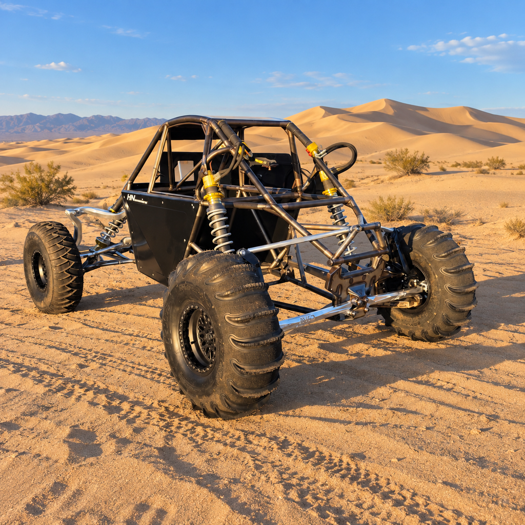 AVID Racing Maverick R Single-Seat Chromoly Tube Race Chassis | AVID Racing — Installed Front Three-Quarter View — AVID-MAVR-TC1SXC_02 [AVID:4bbe162f-f7d8-43fc-832f-fac8890b2f02]