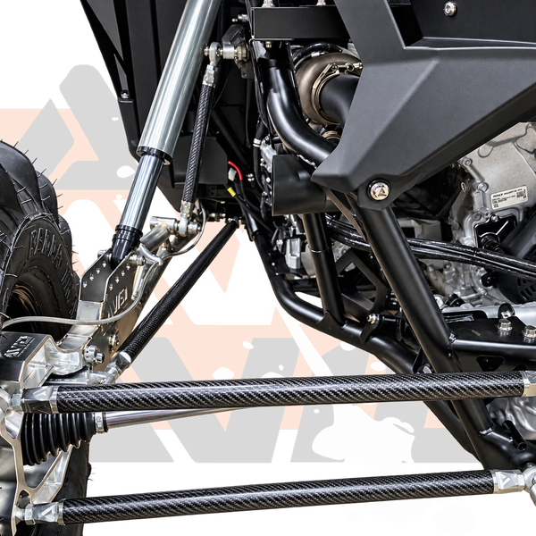 Polaris Pro R 3/4 Inch HD Carbon Fiber Radius Rod Kit, 76 Inch Width | AVID Racing