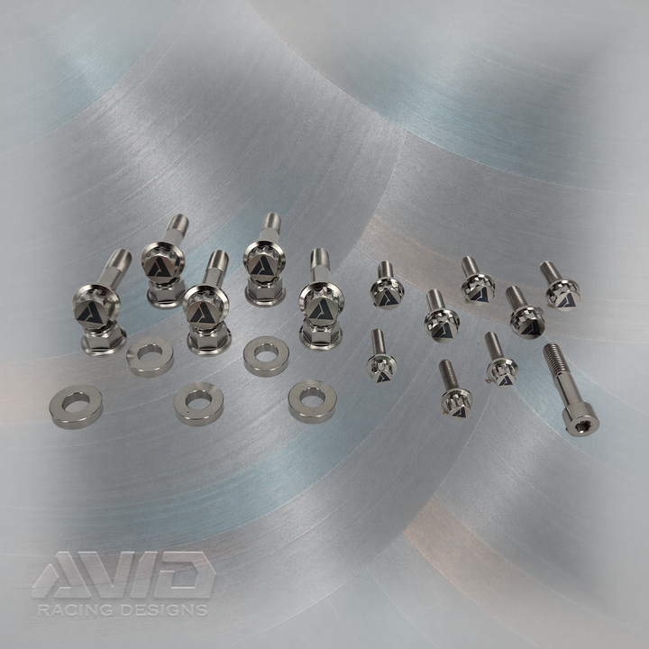 Polaris RZR Pro R Factory Steering Rack Titanium Bolt Hardware Kit, 24 Piece | AVID Racing