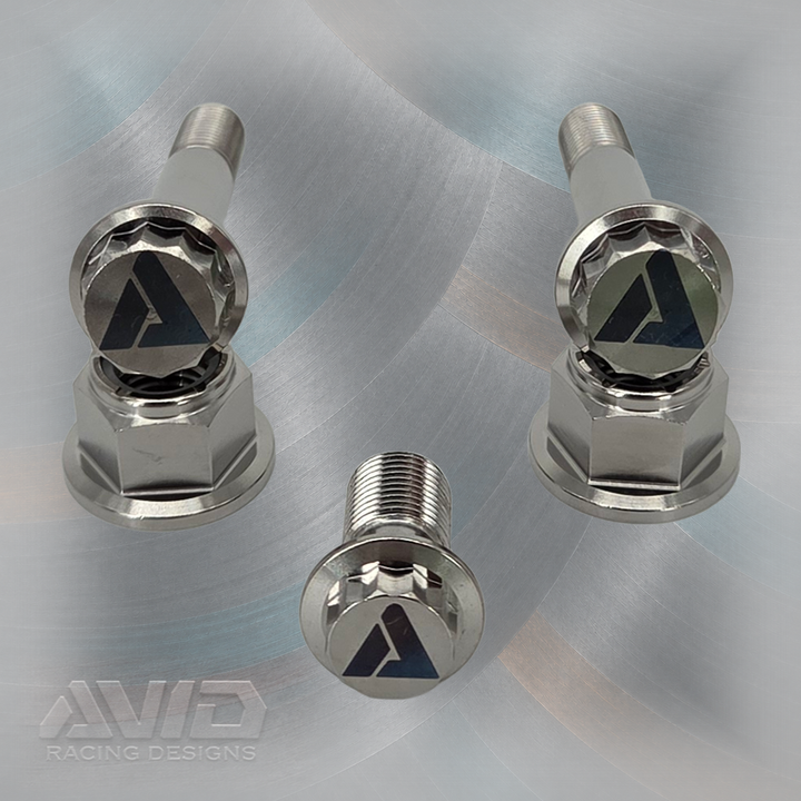 Polaris RZR Pro R Factory Brake Reservoir and Master Cylinder Titanium Bolt Hardware Kit, 5 Piece | AVID Racing