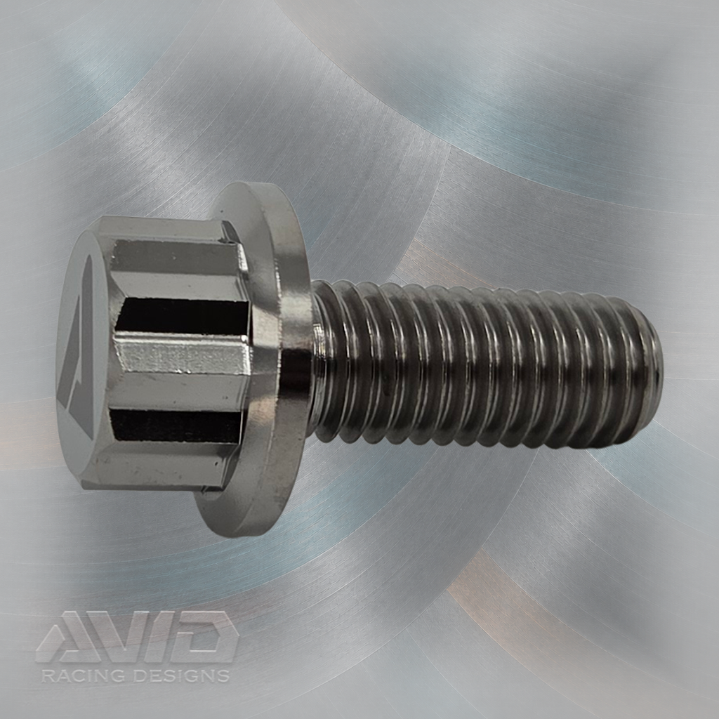 AVID Racing Titanium 12 Point Flange Bolt, M10 x 1.5 x 25 mm | AVID Racing — Component Detail — M10-T12FB-25x0-15_02 [AVID:0dda216f-ca92-4af7-99ef-3089a5258c1d] [AVID-VERSION:f846fed5-f651-46d9-aaa8-3708c4716e8b]