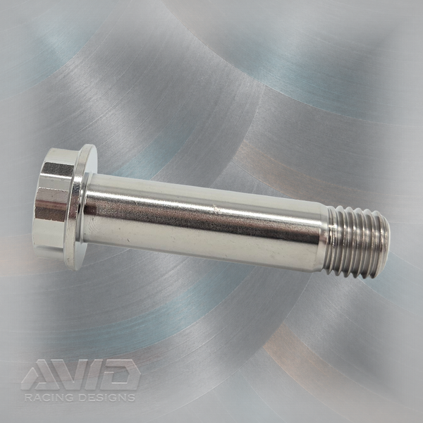 Titanium 12P Low Profile Flange Bolt, M12 x 1.5 x 50 mm, 10 mm Thread | AVID Racing