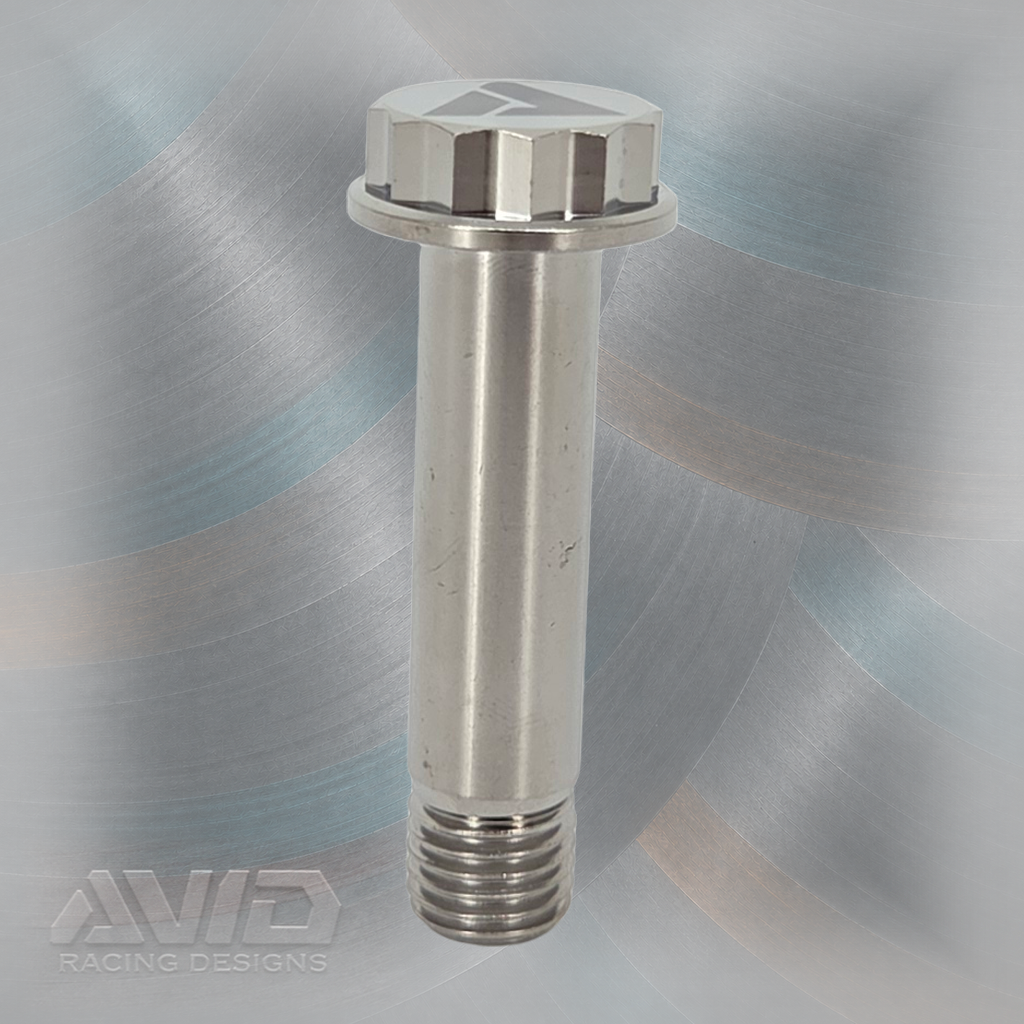 AVID Racing Titanium 12P Low Profile Flange Bolt, M12 x 1.5 x 50 mm, 10 mm Thread | AVID Racing — Front View — M12-TLPFB-50x40-15_02 [AVID:ff727eea-089d-4f6a-bd94-d6c4808a65ce] [AVID-VERSION:e73cf6cc-5dc9-4b54-8ec7-d3f060449505]