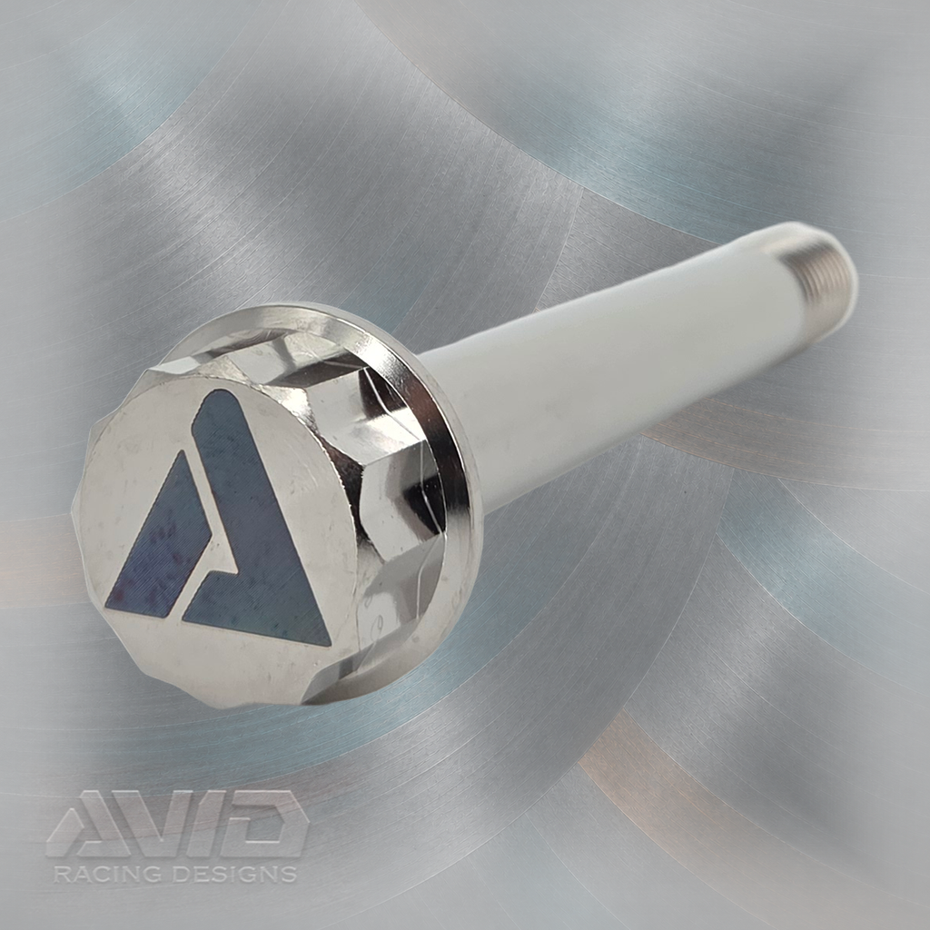 AVID Racing Titanium 12 Point Flange Bolt, M14 x 2.0 x 120 mm, 22.5 mm Thread | AVID Racing — Component Detail — M14-T12FB-120x975-20_02 [AVID:7722788d-29c8-4f2b-9294-f72cbaae167f] [AVID-VERSION:cb19e770-f252-49e2-9dab-3a53f0710a20]