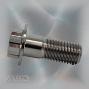 AVID Racing Titanium 12P Low Profile Flange Bolt, M12 x 1.5 x 30 mm, 20 mm Thread | AVID Racing — Side Profile — M12-TLPFB-30x10-15_03 [AVID:8bf9b705-1713-4aa4-ad9d-a7aa919f0ee2] [AVID-VERSION:705683ad-3ef9-4b17-a30b-dbad6628c1a2]