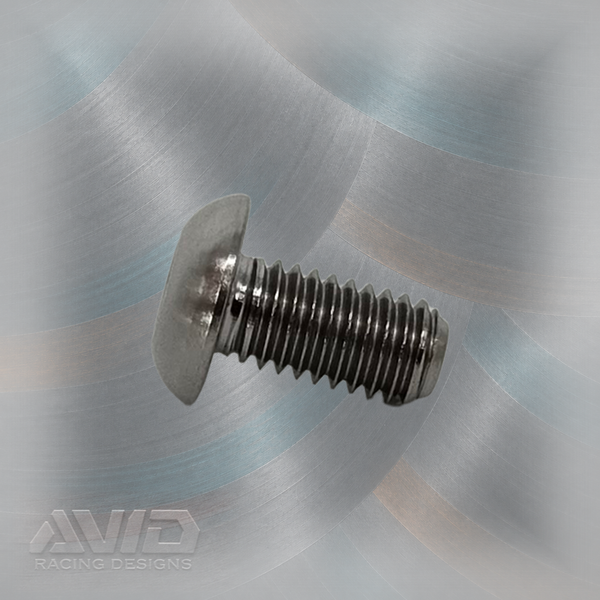 Titanium 1/8 Allen Button Head Bolt, 10-32 x 3/8 inch, .375 inch Thread | AVID Racing