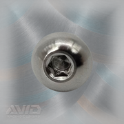 AVID Racing Titanium 1/8 Allen Button Head Bolt, 10-32 x 3/8 inch, .375 inch Thread | AVID Racing — Front View — N10-TBHB-0375x0-32_01 [AVID:adc81606-b293-4284-a67d-1e62ec55fd36] [AVID-VERSION:cc933e79-4577-4328-98de-2a97d3e97750]