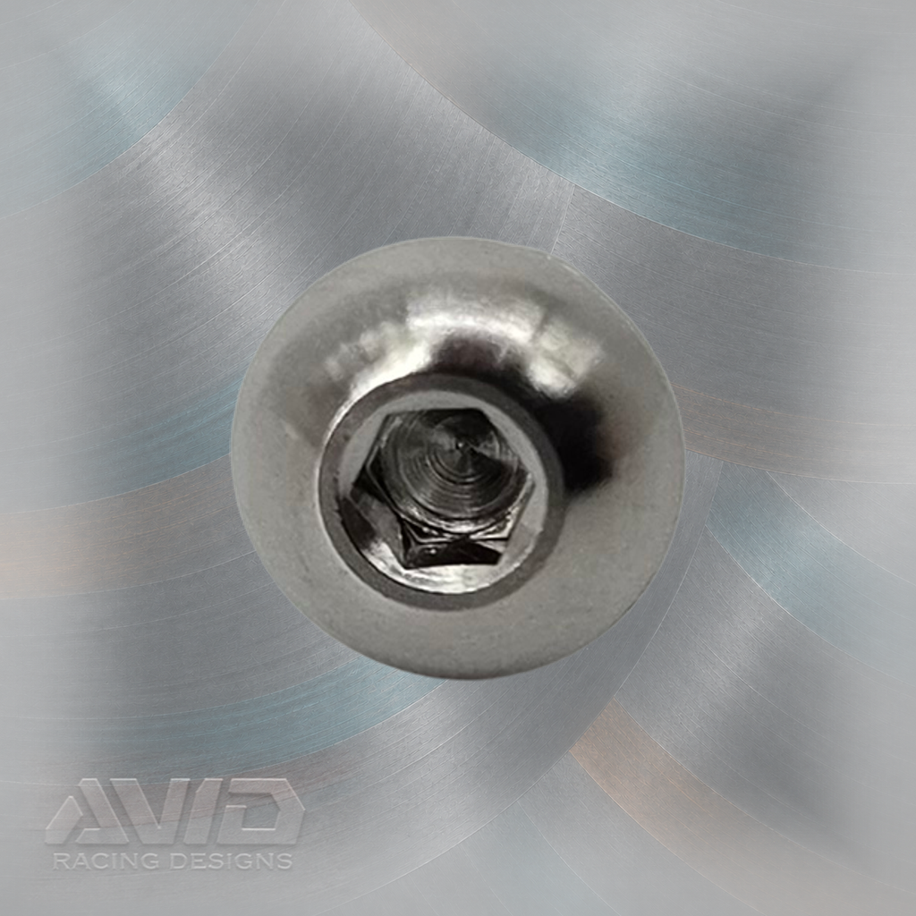 AVID Racing Titanium 1/8 Allen Button Head Bolt, 10-32 x 3/8 inch, .375 inch Thread | AVID Racing — Front View — N10-TBHB-0375x0-32_01 [AVID:adc81606-b293-4284-a67d-1e62ec55fd36] [AVID-VERSION:cc933e79-4577-4328-98de-2a97d3e97750]