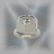 AVID Racing Titanium 6 Point Flange Nylon Lock Nut, M10 x 1.25 | AVID Racing — Front View — M10-T6FNN-13-125_01 [AVID:06e1298d-a08d-4a78-9037-d7e605985273] [AVID-VERSION:f4dfcda3-a394-4abe-b608-2b897f72e81c]