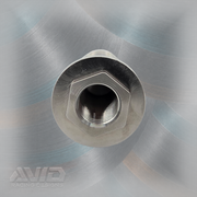 AVID Racing Titanium Threaded Standoff Stud, 5/8-18 RH to M12 x 1.5 RH, 45 mm Tall | AVID Racing — Threaded End Detail — 58-TSOS-45M-18-M12x15_03 [AVID:67c2d192-2c3f-47d8-afb7-6c4aac0078f3] [AVID-VERSION:4e1ee9b8-d6e0-45c8-b4a0-9e6b1f0b4a20]