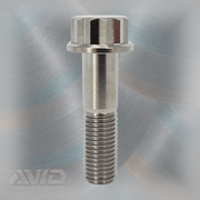 AVID Racing Titanium 12 Point Flange Bolt, M12 x 1.5 x 45 mm, 25 mm Thread | AVID Racing — Front View — M12-T12FB-45x20-15_02 [AVID:6cc63f5e-aa35-4b28-b353-479c9b2b49c8] [AVID-VERSION:48280800-0ac1-4644-8086-a6698ffd7901]