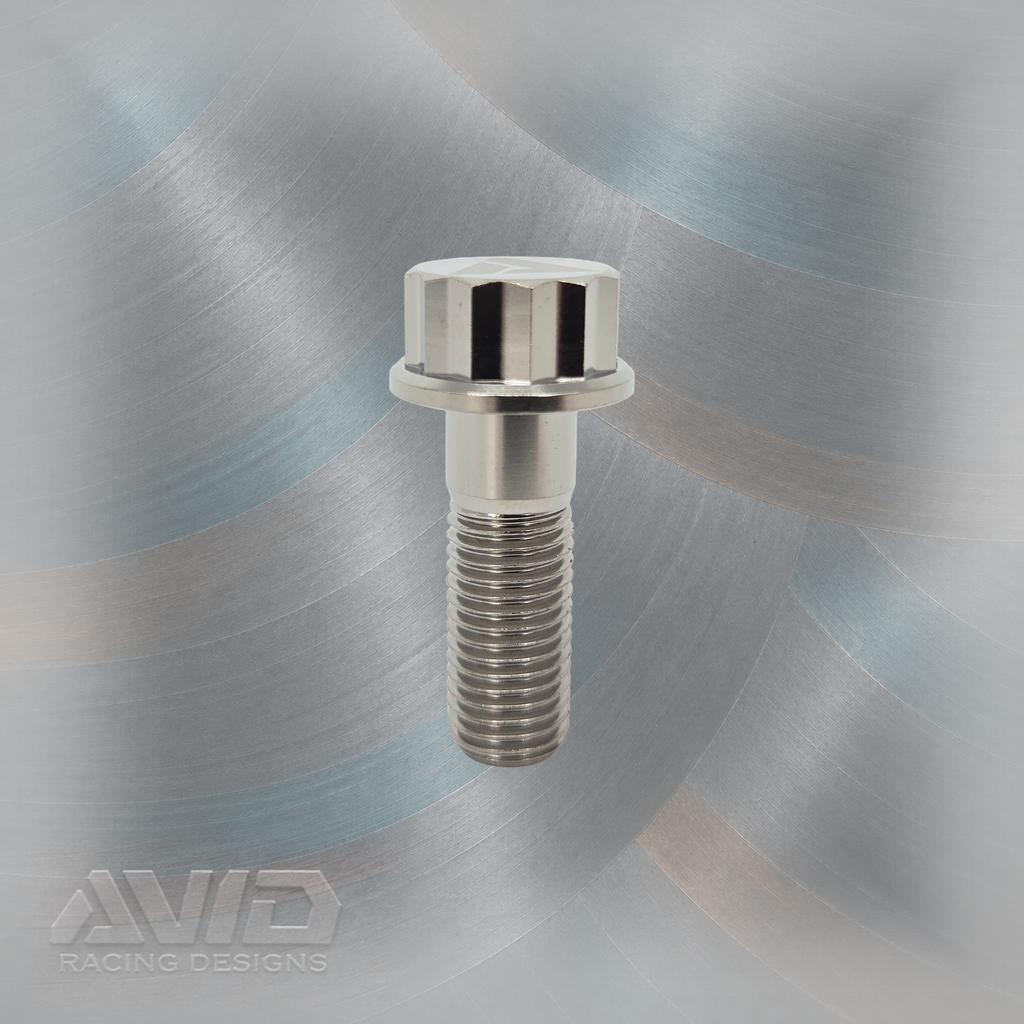 AVID Racing Titanium 12 Point Flange Bolt, M12 x 1.5 x 35 mm, 25 mm Thread | AVID Racing — Front View — M12-T12FB-35x10-15_04 [AVID:89bd8eb7-b394-4728-8391-236b70cc42a7] [AVID-VERSION:ee866c27-8a19-45e1-af9b-a5b1dab74033]