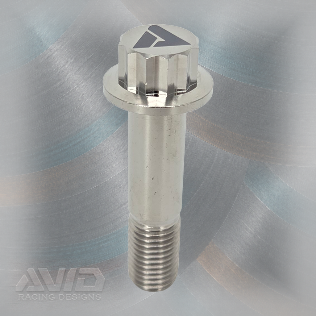 AVID Racing Titanium 12 Point Flange Bolt, M12 x 1.5 x 55 mm, 25 mm Thread | AVID Racing — Front View — M12-T12FB-55x30-15-H14_01 [AVID:1471ab45-86e5-46f1-b220-b54ab5515a94] [AVID-VERSION:5c531bb8-f3d8-4c71-9b2d-1574d74b54d6]