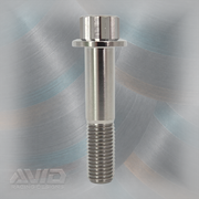 AVID Racing Titanium 12 Point Flange Bolt, M12 x 1.5 x 55 mm, 25 mm Thread | AVID Racing — Front View — M12-T12FB-55x30-15-H17_03 [AVID:959faee6-c20c-41a8-aa3b-4bafc7bf6668] [AVID-VERSION:0d0675a8-0cca-49f0-9b32-1463268d930f]