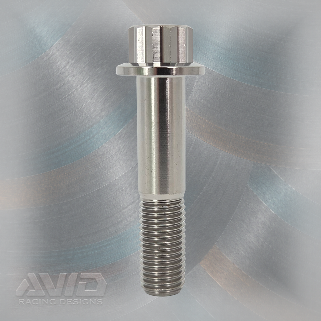 AVID Racing Titanium 12 Point Flange Bolt, M12 x 1.5 x 55 mm, 25 mm Thread | AVID Racing — Front View — M12-T12FB-55x30-15-H17_03 [AVID:959faee6-c20c-41a8-aa3b-4bafc7bf6668] [AVID-VERSION:0d0675a8-0cca-49f0-9b32-1463268d930f]