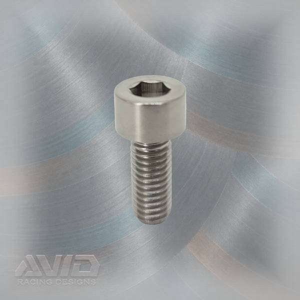 Titanium Cap Head Bolt, M6 x 1.0 x 15 mm | AVID Racing