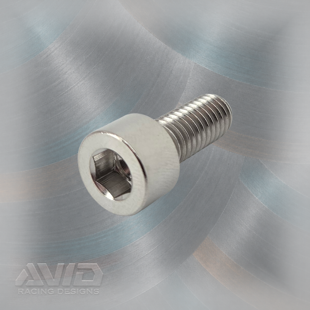 AVID Racing Titanium Cap Head Bolt, M6 x 1.0 x 15 mm | AVID Racing — Component Detail — M6-TCHB-15x0-10_03 [AVID:3c8582f3-1d6c-451b-83a8-7aadd370b477] [AVID-VERSION:59b398fa-3891-4e0e-b87c-3df39833f5bd]