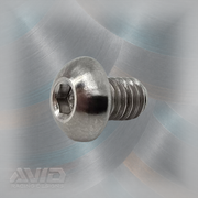 AVID Racing Titanium Button Head Bolt, M4 x .7 x 6 mm | AVID Racing — Component Detail — M4-TBHB-6x0-07_03 [AVID:297d229a-5b62-46af-990b-8964f9c7a4a6] [AVID-VERSION:7b07fb5a-c714-4046-8a22-464481c27a11]