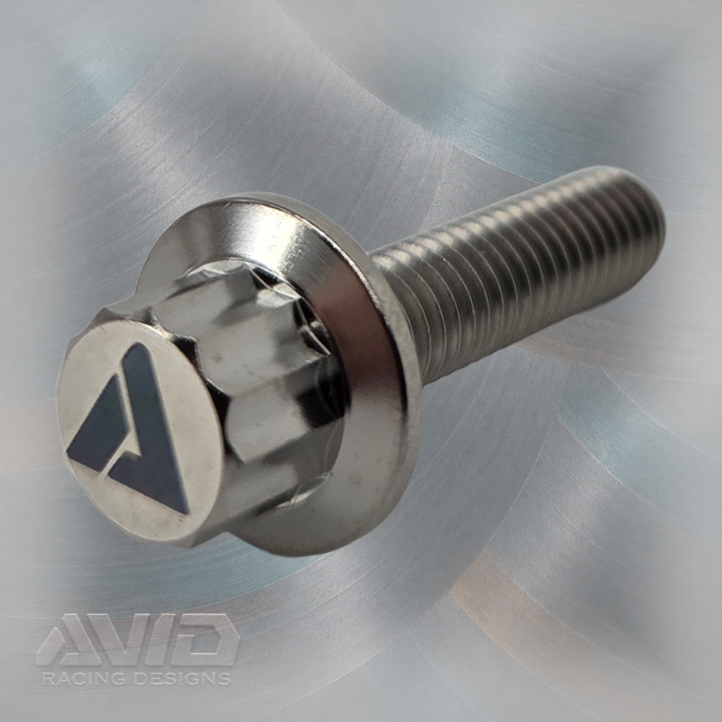 AVID Racing Titanium 12 Point Flange Bolt, M6 x 1.0 x 25 mm | AVID Racing — Product Detail — M6-T12FB-25x0-10_02 [AVID:f6fad81b-2c06-410c-8b68-ca9207829d60] [AVID-VERSION:06f66fbc-b157-4ddc-97aa-072addabd040]