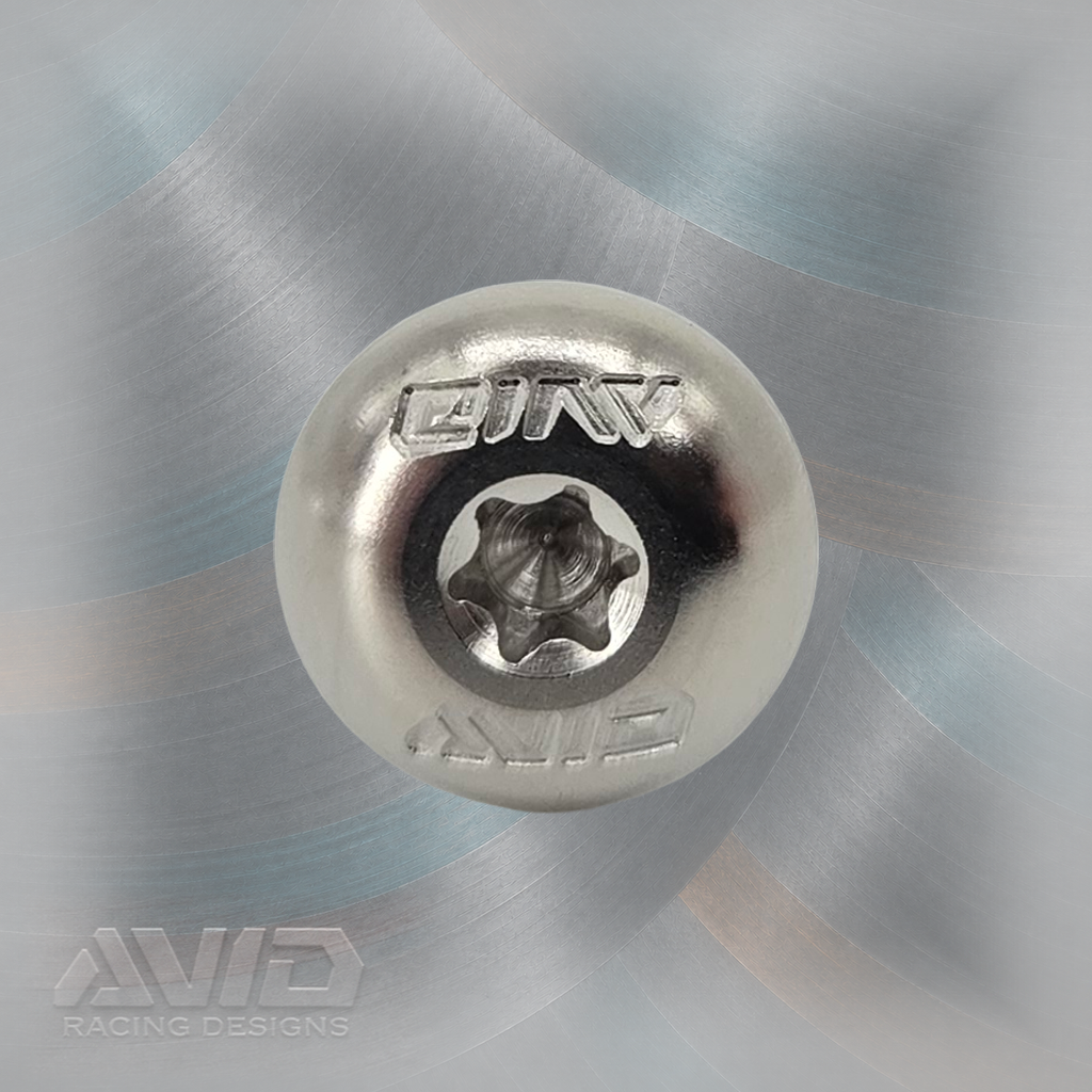AVID Racing Titanium Pan Head Bolt, M6 x 1.0 x 25 mm | AVID Racing — Front View — M6-TPHB-25x0-10_03 [AVID:194de4fb-926d-4a4c-ae1d-731b3d15eeaf] [AVID-VERSION:62aac9b2-75c7-4617-8ea1-e6d8a6ba5761]