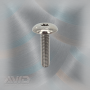 AVID Racing Titanium Pan Head Bolt, M6 x 1.0 x 25 mm | AVID Racing — Front View — M6-TPHB-25x0-10_04 [AVID:f557b825-0d67-4aeb-8cfe-0b5c6e019d3e] [AVID-VERSION:d0f04a3b-c40e-444c-8ab7-1b540ae74799]