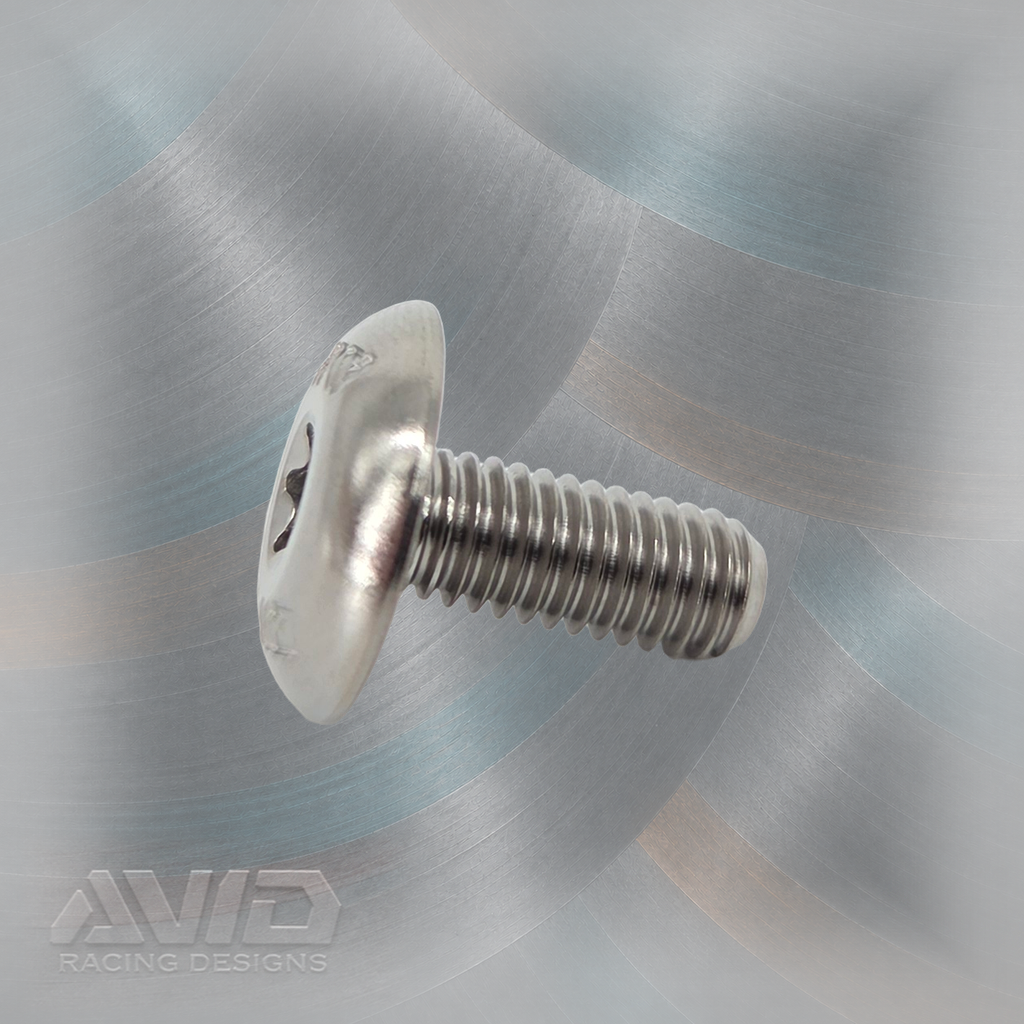 AVID Racing Titanium Torx Body Bolt, M6 x 1.0 x 15 mm | AVID Racing — Side View — M6-TPHB-15x0-10_02 [AVID:890a44f2-ca72-4a7c-a602-0f5fc4baa775] [AVID-VERSION:e0ffce1f-7c67-4853-94b9-354b99e4a87c]