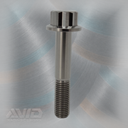 AVID Racing Titanium 12 Point Flange Bolt, M10 x 1.25 x 45 mm, 25 mm Thread | AVID Racing — Front View — M10-T12FB-45x20-125_03 [AVID:2dc716a6-23e2-47b1-b21d-d8bb756aecc5] [AVID-VERSION:1421af80-1787-495f-bed9-8d1f4ffb7930]