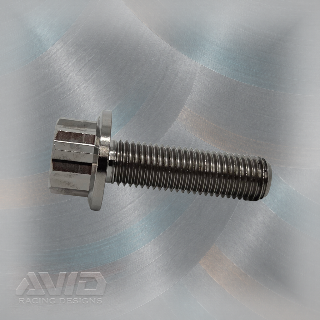 AVID Racing Titanium 12 Point Flange Bolt, M10 x 1.25 x 35 mm | AVID Racing — Side Profile — M10-T12FB-35x0-125_02 [AVID:b843c3ce-1bc6-44dc-aa66-b74418608048] [AVID-VERSION:d1f36fec-ce58-4520-b50d-1ae707c26f28]
