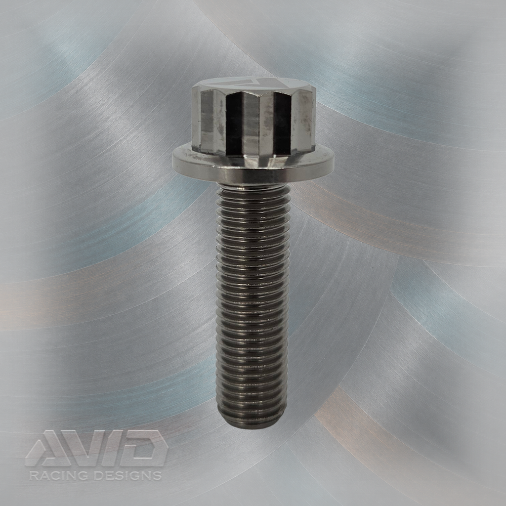AVID Racing Titanium 12 Point Flange Bolt, M10 x 1.25 x 35 mm | AVID Racing — Front View — M10-T12FB-35x0-125_03 [AVID:535cdcf9-48e6-4d89-9a58-b524a2f06304] [AVID-VERSION:fda036b4-3516-4552-a665-39eb68d20435]