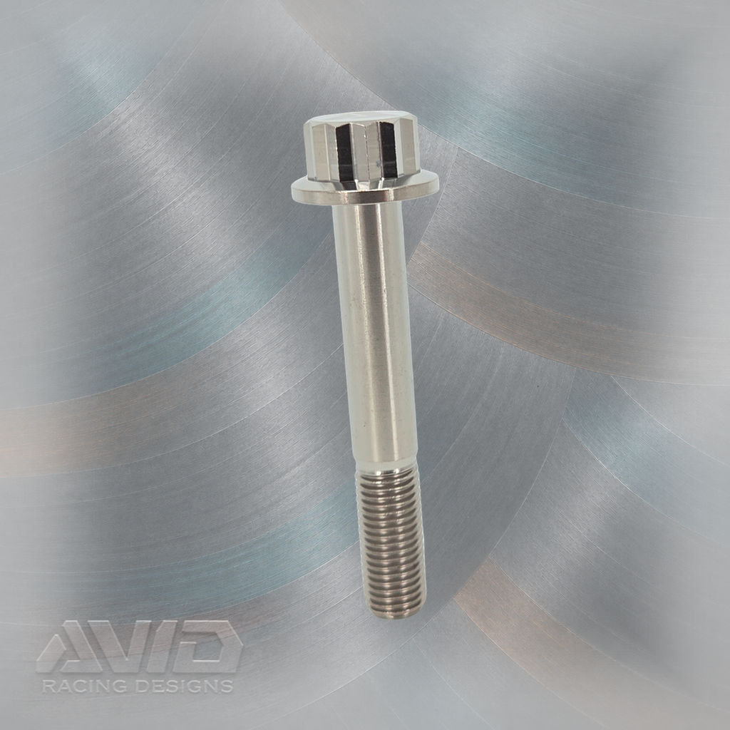 AVID Racing Titanium 12 Point Flange Bolt, M10 x 1.25 x 55 mm, 25 mm Thread | AVID Racing — Front View — M10-T12FB-55x30-125_04 [AVID:88864d07-b613-4724-af5e-8889e22b4746] [AVID-VERSION:4873e6b3-3018-423a-8246-227e8646611a]
