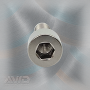 AVID Racing Titanium 6 mm Allen Cap Head Bolt, M8 x 1.25 x 20 mm | AVID Racing — Head Detail — M8-TCHB-20x0-125_02 [AVID:67054f89-d938-4674-8be6-14d53233f974] [AVID-VERSION:93040d14-1d04-4df4-8a0b-484b79f0cc85]