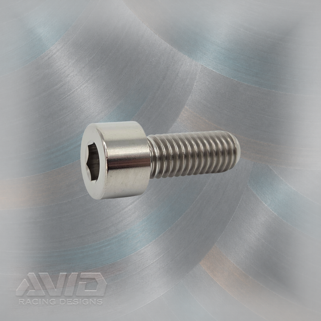AVID Racing Titanium 6 mm Allen Cap Head Bolt, M8 x 1.25 x 20 mm | AVID Racing — Component Detail — M8-TCHB-20x0-125_03 [AVID:392daabc-2965-40c4-9c0c-4c5c673c751a] [AVID-VERSION:65af8501-9f4b-4851-ac51-726a51e87830]