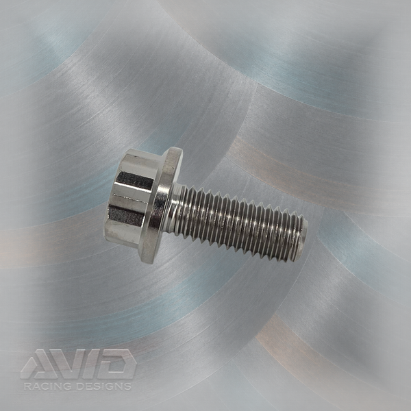 Titanium 12 Point Flange Bolt, M8 x 1.25 x 20 mm | AVID Racing